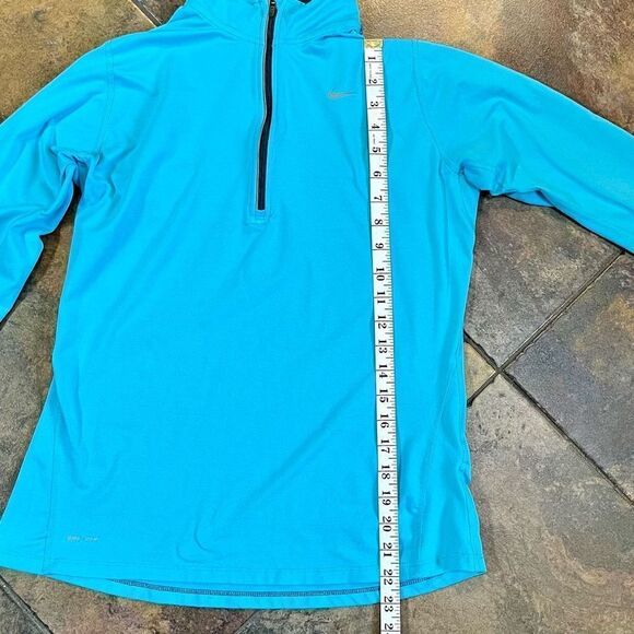 Nike Elements Turquoise Dri-Fit Running Long Sleeve Top Medium - Picture 10 of 14